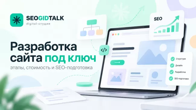 Создание сайта под ключ: проектирование структуры, дизайн, программирование, SEO-подготовка и запуск сайта SEOGIDTALK