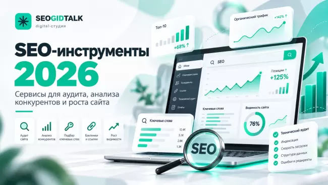 SEO-инструменты 2026 года панели анализа сайта, поисковых запросов, технических ошибок, позиций и обратных ссылок
